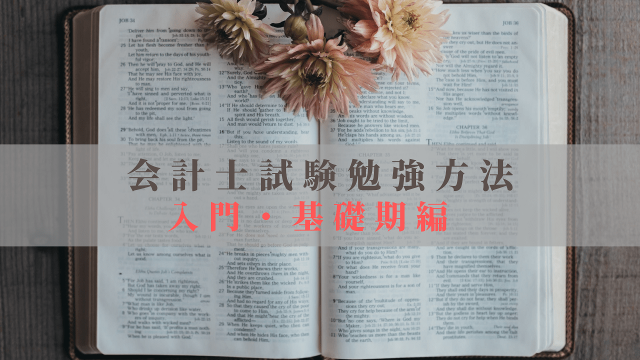 公認会計士試験の勉強方法 入門期 基礎期 上級期の勉強方法 Naoknowledge